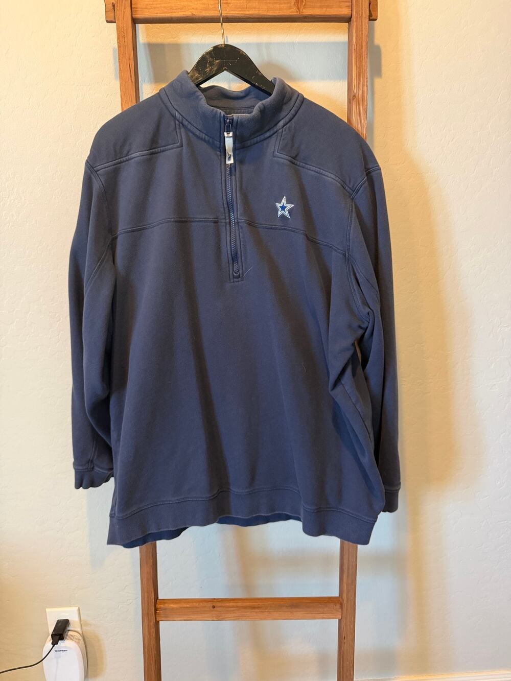 Vineyard Vines Dallas Cowboys Navy 1/4 Zip Pullover Sweatshirt 2XL